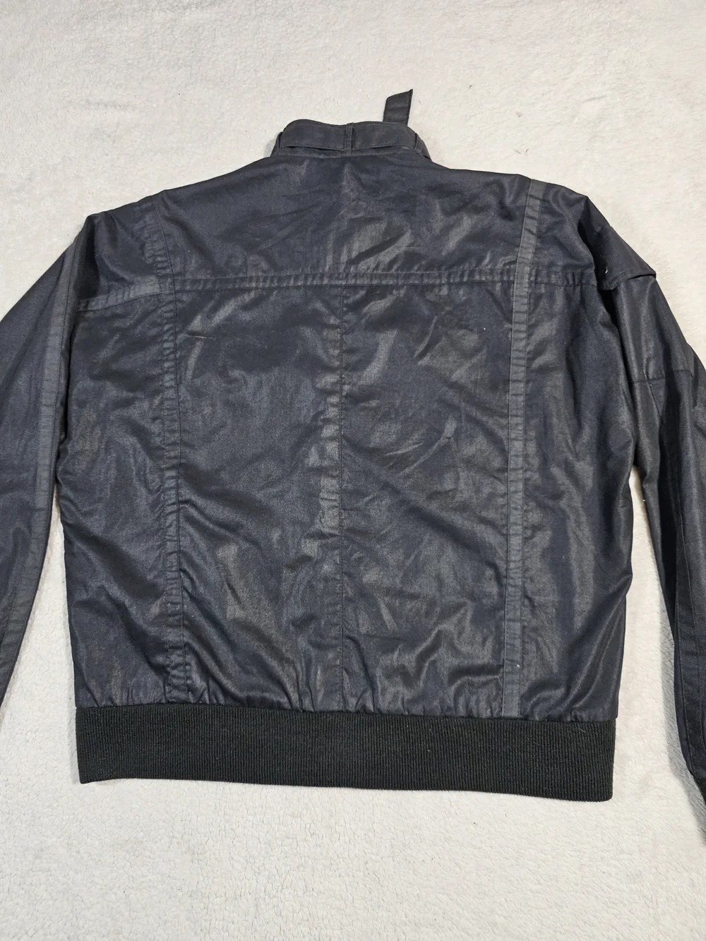 PORSCHE Vintage Black Men's Bomber Jacket with Crest.